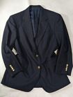 Burberry London Tailored Jacket 2B Navy Gold Buttons Men Size 98-92-165 BB4 Used