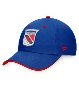 NUEVO CON ETIQUETAS NHL New York Rangers Original 6 Fanáticos Ajustable Talla Única Se Adapta a la Mayoría Sombrero - Imagen 1 de 6