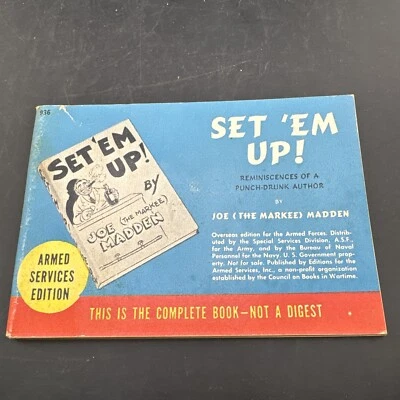 💥 WW2 Armed Services Edition 936💥SET 'EM UP! 🦅 1939 - Imagem 1 de 3