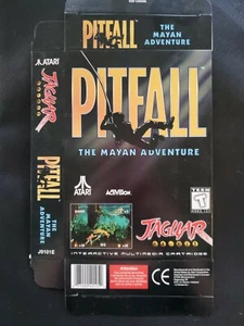 PITFALL THE MAYAN ADVENTURE Atari Jaguar EMPTY Display Box New NEVER FOLDED/USED - Picture 1 of 5