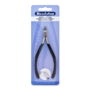 Beadalon® Slim Linie Seitenschneider Zange Edelstahl Schwarz Griff - Picture 1 of 1
