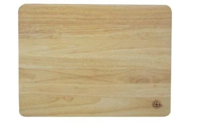 45x35cm Wooden Pastry Chopping Kitchen Board Heavea Rubber Wood Large - Image 1 of 4