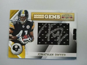 2010 Panini Gridiron Gear Pittsburgh Steelers Jonathan Dwyer JSY AU 217/269 RC - Picture 1 of 3
