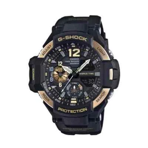 Casio G-Shock GA1000-9G Gravitymaster Men's Watch, Black/Gold - Picture 1 of 4