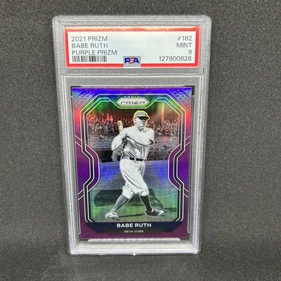 Panini Prizm 2021 - Tier II Babe Ruth #182 Purple Prizm Foto 1 de 2