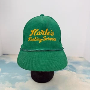 Hartes Heizservice grün Cord Seil Mütze Druckknopflasche Baumwolle Twin City Strick - Bild 1 von 8