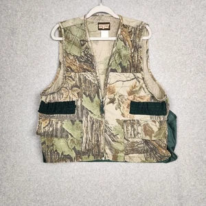 Saf-T-Bak Camo Hunting Vest Mens Large Ammo Loops Field Game Bag Outdoor Pockets - Picture 1 of 12