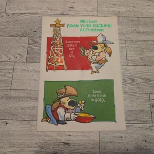 Vintage Hallmark Christmas Card Wife No Envelope - Picture 1 of 10