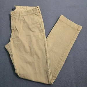 J. Crew Men 31X32 (31X30) Tan The Driggs Straight Leg Chino Pants - Picture 1 of 13