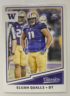 Elijah Qualls RC 2017 Panini Classics Rookie Red Back #234 058/299 (RC) ~ Eagles - Image 1 of 2