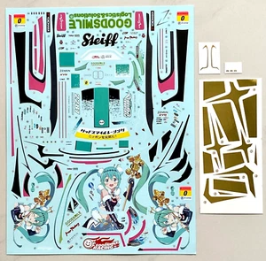 Miniature 1:24 Mercedes AMG GT3 Team Good Smile GT300 2018 # 4 Decal Sheet CS012 - Picture 1 of 3