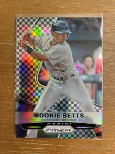 2015 Panini Prizm Mookie Betts #122 Black and White Checker Prizms /149 Serial - Picture 1 of 11