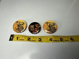 Gen Con Pin Lot 50 Anniversary RARE Memorabilia Board Game 3pc - Picture 1 of 6