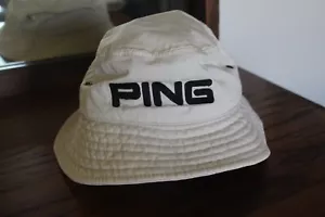 Ping Beige Golf Sun Hat Bucket Cap Large - Picture 1 of 6