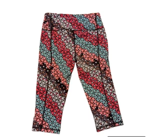 Victoria's Secret VSX Cropped Leggings  Womens Small Multicolor Geometric - Picture 1 of 7