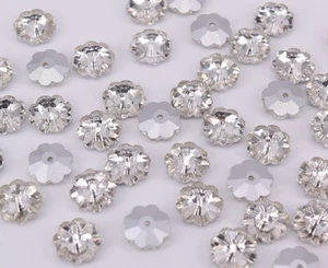 Coser Cristal Estrás Torx Joyas Vidrio Blanco Cuentas Facetadas - Imagen 1 de 6
