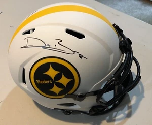 Devin Bush Signed Pittsburgh Steelers Full Size Lunar Eclipse Replica Helmet COA - Picture 1 of 1