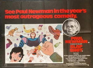 SLAPSHOT 1977 Original Cinema UK Quad Movie POSTER Paul Newman - Picture 1 of 11
