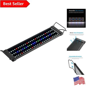 LED Aquarium Light with Timer - Full Spectrum, Adjustable Brightness, 18-24 I... - Picture 1 of 8