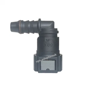 Fitting Car Fuel Line Bent Female Fuel Filter Quick Connector 9.89mm x 8mm - Picture 1 of 1
