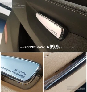 (se adapta a: 2021-2026 Kia Sorento) Soporte de puerta interior cubierta de bolsillo transparente 4EA - Imagen 1 de 11