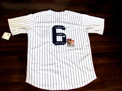 ROY WHITE # 6 LIFETIME YANKEE 1977-78 WSC SIGNED AUTO MITCHELL & NESS JERSEY JSA - Image 1 of 4