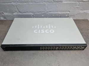 Cisco SF 300-24P Small business 24-Port 10/100 Managed Switch FREE POSTAGE - Picture 1 of 4