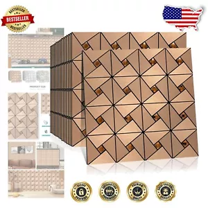 Water and Scratch Resistant Square Metal Mosaic Tiles - DIY Kitchen Upgrade - Picture 1 of 9