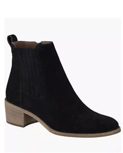 Paul Green Sante Womens US 8 UK 5.5 Sh Black Suede Ankle Bootie Ret $520 - Picture 1 of 7