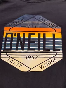 O'Neill Men's Small T-Shirt Blue w Logo front / back Pre Owned - Picture 1 of 9