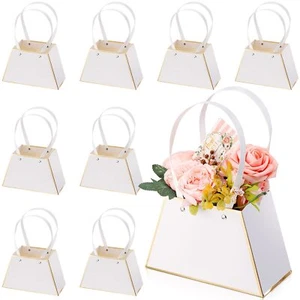 8 Pcs Flower Bouquet Gift Bags Bulk Women for Arrangements 2025 Graduation Mo... - Picture 1 of 7