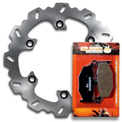 Rotor de disco de freno trasero + pastillas para Suzuki GSX 1300 R Hayabusa y B-King [2008-2023] Foto 1 de 4
