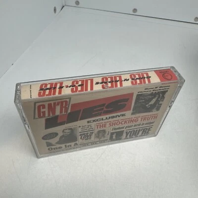Vtg Guns N’ Roses -Lies Cassette Tape Rock Hair Metal Poison Axl Rose Glam Punk - Image 1 of 4
