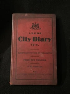 Stunning Antique 1916 LEEDS CITY DIARY unused Yorkshire adverts churches unions - Picture 1 of 5