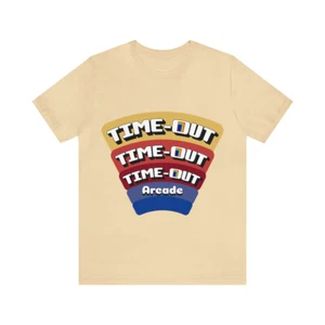 Time-Out Mall Arcade Retro 70's 80's 90's Gaming Teen Hangout T-Shirt - Picture 1 of 97
