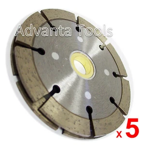 5PK 4” x .250” Doppio Sandwich Tuck Point Lama Diamantata 4 Giunti Mortaio Rimozione - Foto 1 di 5