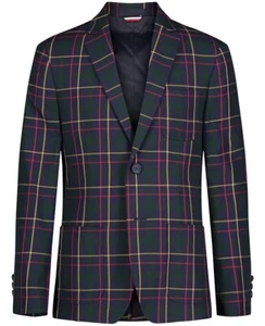 Tommy Hilfiger PEACOAT Big Boys Brushed Huntsman Plaid Blazer, US 16 - Picture 1 of 1