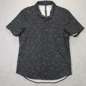 Lululemon Mens Airing Easy shirt size M Button Up Short Sleeve Stretch - Picture 1 of 6