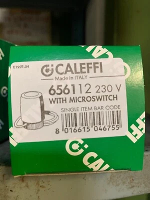 656112  230V Comando elettrotermico. Normalmente chiuso con micro  CALEFFI  - Immagine 1 di 3