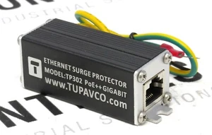 Protector contra sobretensiones Ethernet Tupavco TP302 PoE Gigabit RJ45 CAT 5/6 pararrayos - Imagen 1 de 4