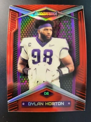 2023 Wild Card Allumination Dylan Horton RED REFRACTOR 2/5 card Abc-45 - Image 1 of 3