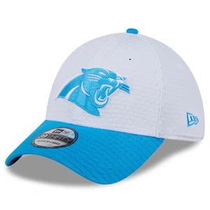 Para hombres Carolina Panthers New Era Blanco/Azul 2024 NFL Training Camp 39THIRTY Flex - Imagen 1 de 1