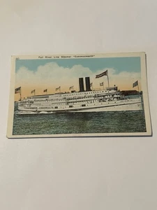 Postkarte Fall River Line Dampfer Commonwealth Boot - Bild 1 von 2