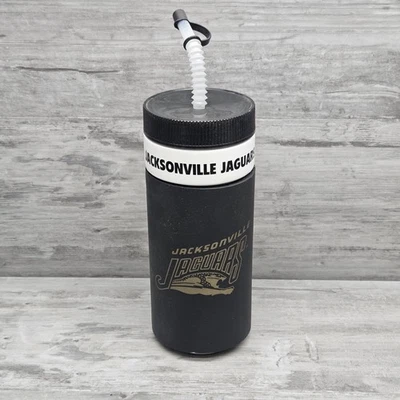Botella de agua potable Jacksonville Jaguars aislamiento de espuma puerta trasera nueva de colección años 90 Foto 1 de 4
