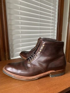 USADO 5x con SUELA COMANDO | BOTAS ALDEN 9.5D MARRÓN CXL PUNTERA LISA 9.5 D - Imagen 1 de 19