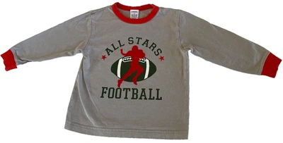 Camiseta vintage 2005 GYMBOREE Varsity Champ All Stars Football #35 Holiday Bowl 2T 2 anos - Imagem 1 de 4