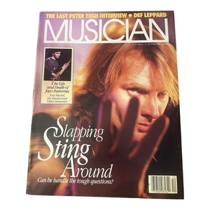 Musician Magazine Dec 1987 Sting Peter Tosh Jaco Pastorius Def Leppard Joni Jazz - Picture 1 of 3