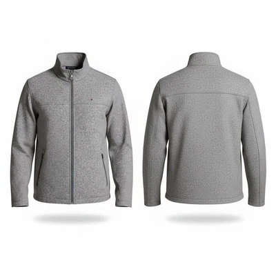 Tommy Hilfiger Men’s Water Wind Resistant Jacket Gray Small Softshell NWT - Image 1 of 4