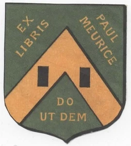 Ex-libris Paul MEURICE (Paris, 1818-1905), romancier - Picture 1 of 1