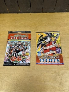 Vintage Ed Hardy Art Temporary Tattoos 30 + Bonus images in each- Lot of 2 Packs - Picture 1 of 6